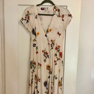Free People // Cream & Flowers Dress // XS